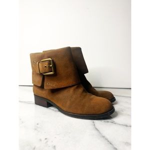 Coach Poppy “Nalita” Brown Suede Boots Size 8